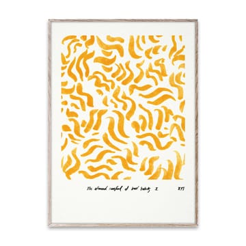 Comfort - Yellow poster - 30x40 cm - Paper Collective