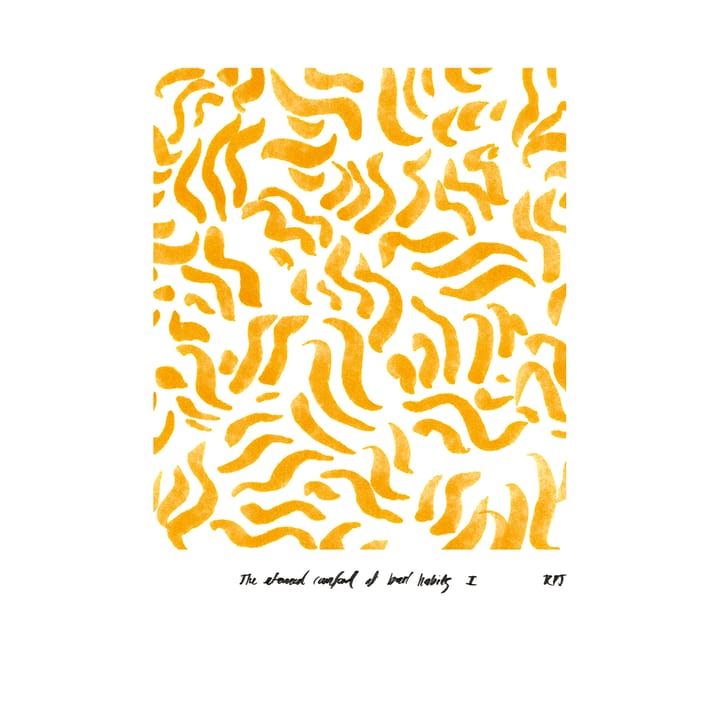 Comfort - Yellow poster - 30x40 cm - Paper Collective