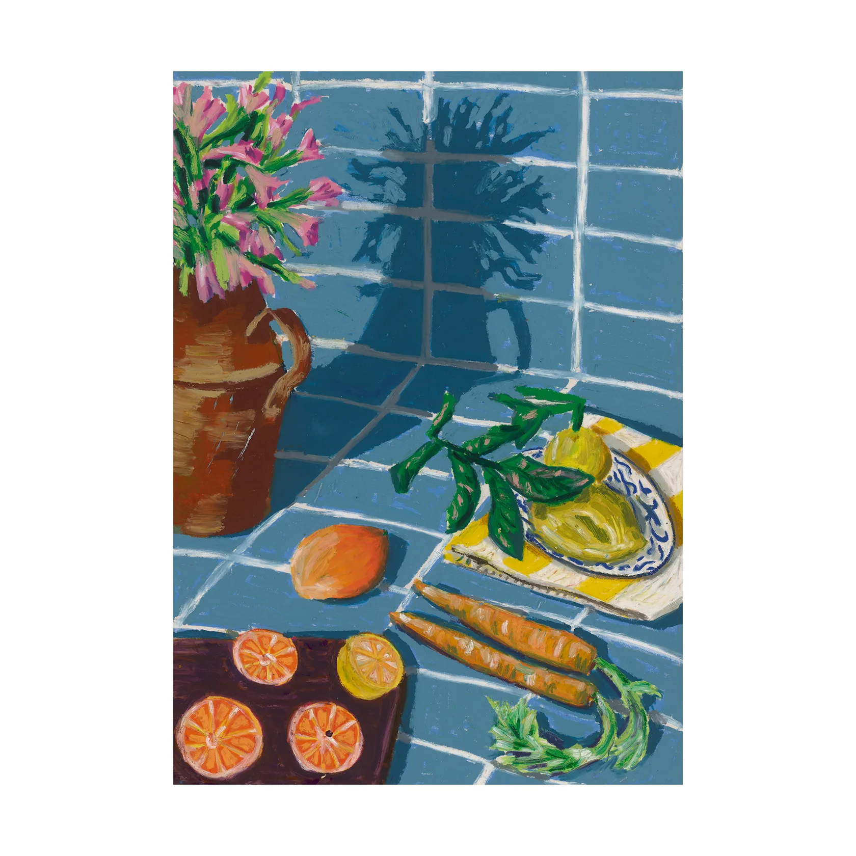 Composition in Blue poster, 50x70 cm Paper Collective