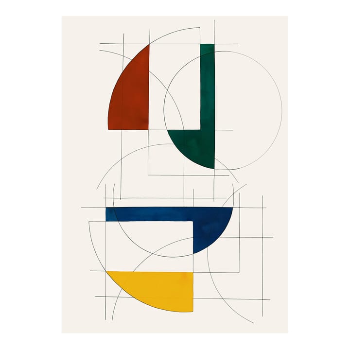 Constructions 01 poster, 50x70 cm Paper Collective