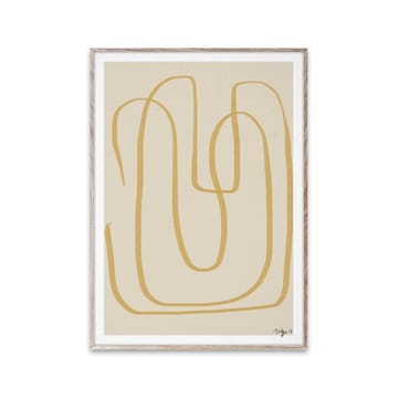 Different Ways I poster yellow - 30x40 cm - Paper Collective