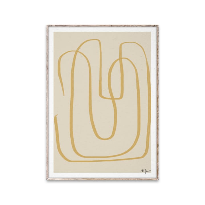 Different Ways I poster yellow, 30x40 cm Paper Collective