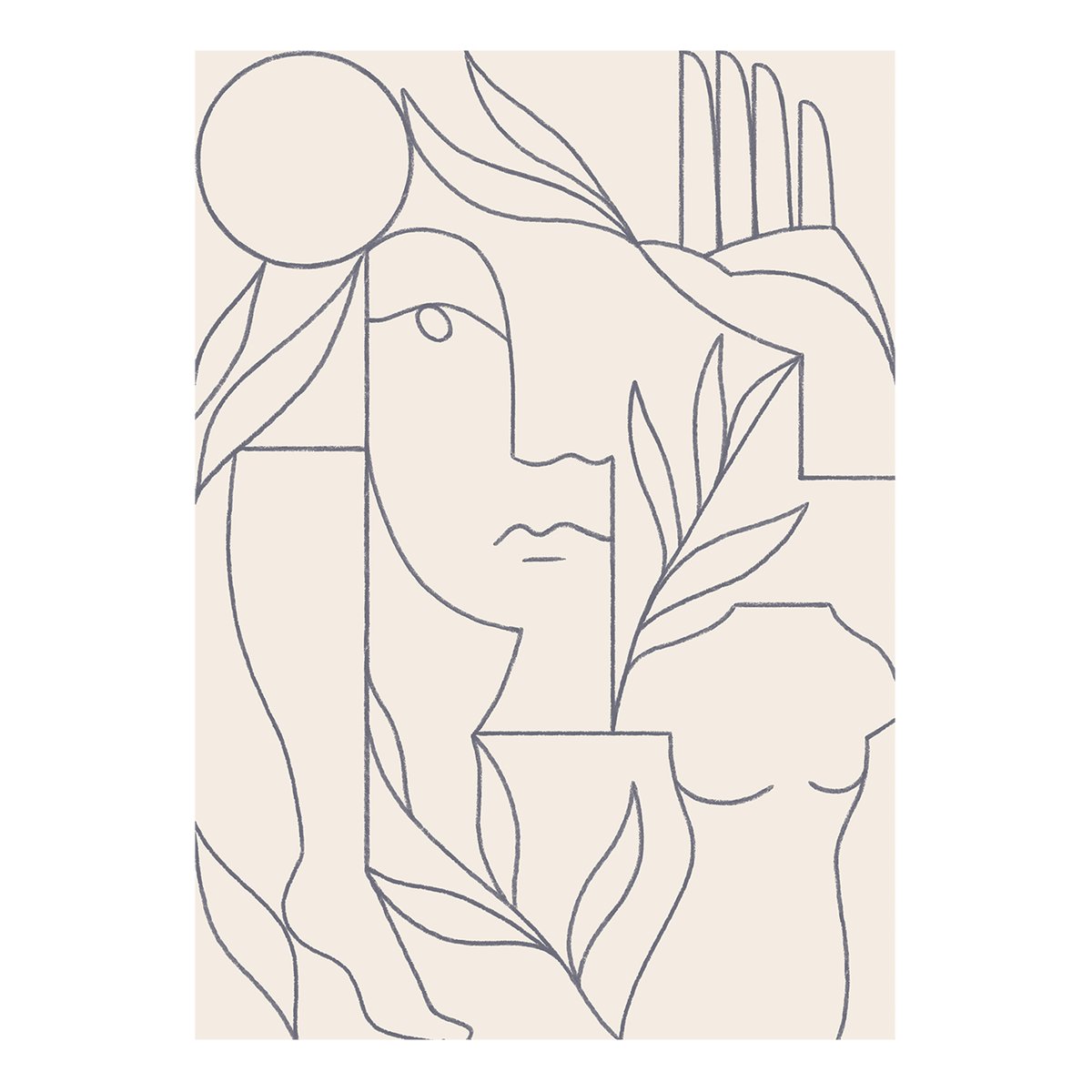Paper Collective Eden poster 30x40 cm | Scandinavian Design | Posters | Beige