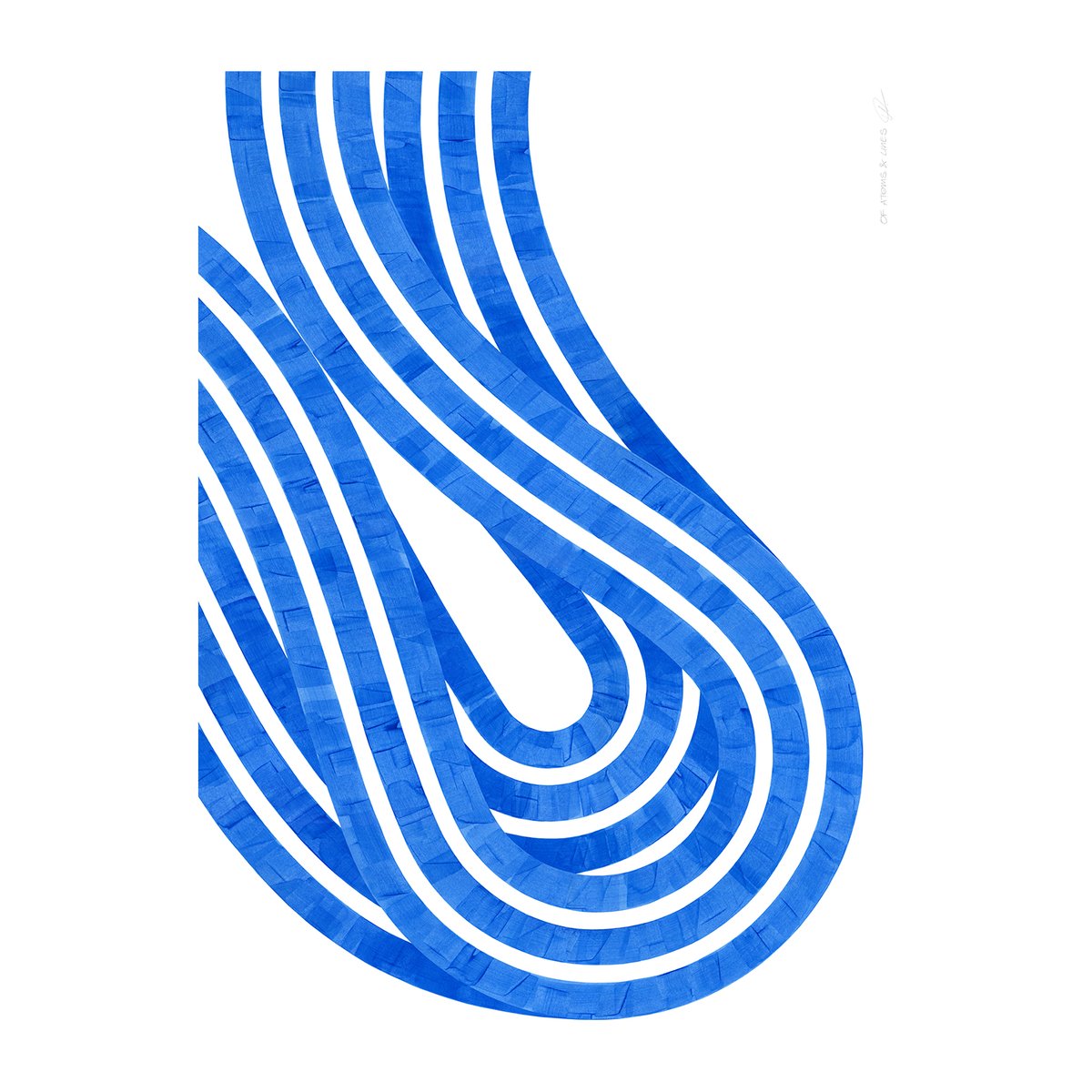 Paper Collective Entropy Blue 02 poster 50x70 cm | Scandinavian Design | Posters | Blue