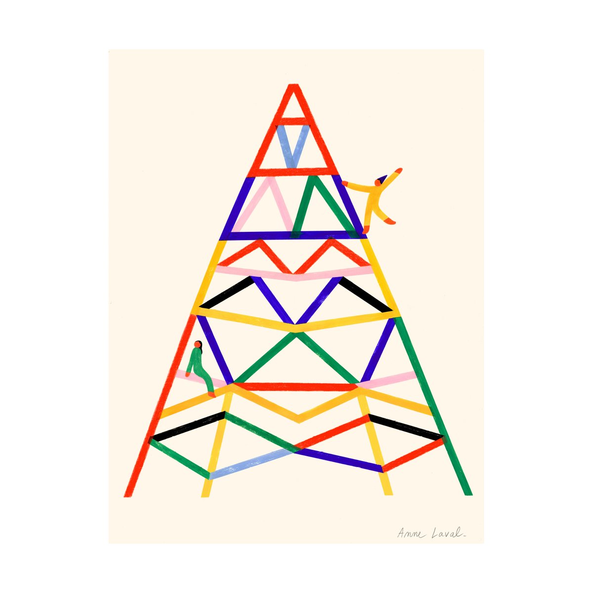 Paper Collective Escalader poster 50x70 cm