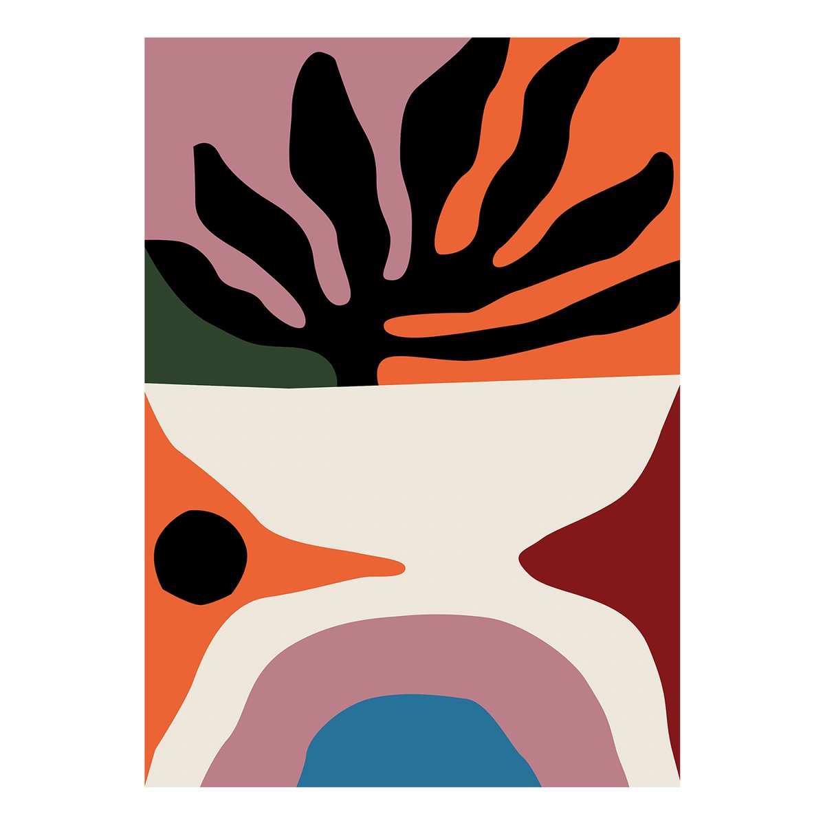 Paper Collective Flora poster 50x70 cm | Scandinavian Design | Posters | Multi