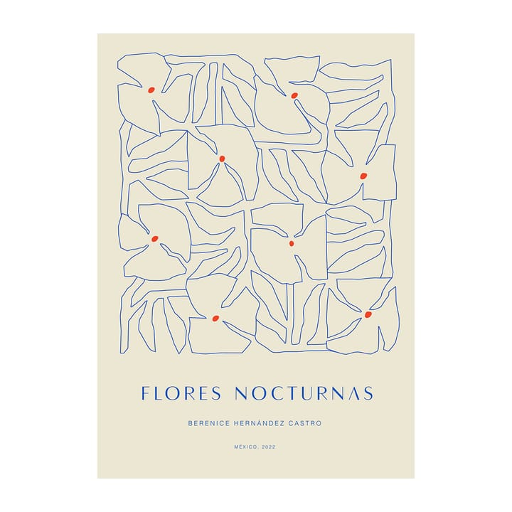 Flores Nocturnas 01 poster - 50x70 cm - Paper Collective