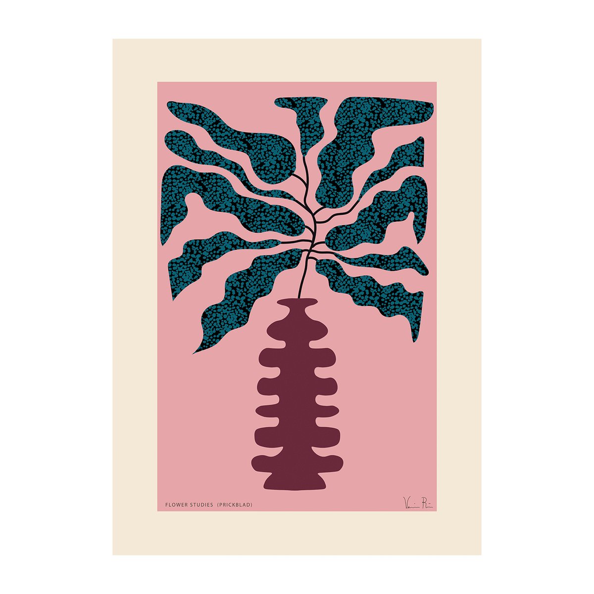 Paper Collective Flower Studies 01 (Pricksingle) poster 50x70 cm