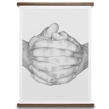 Folded hands poster - 50x70 cm - Paper Collective