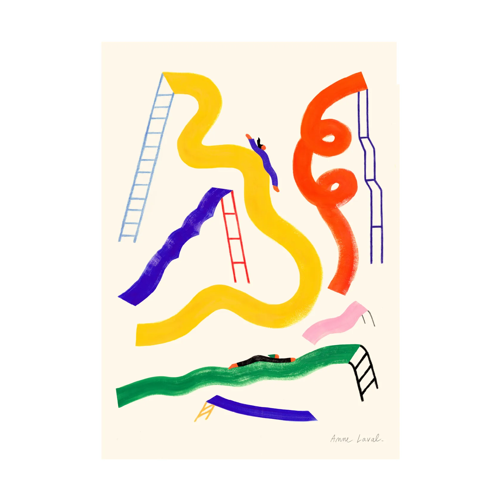 Glisser poster, 50x70 cm Paper Collective