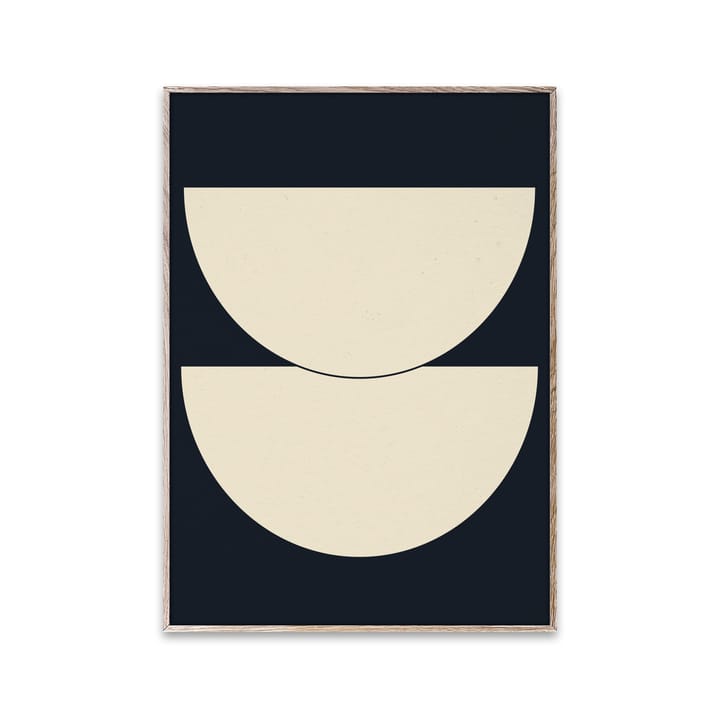 Half Circles I poster blue - 30x40 cm - Paper Collective