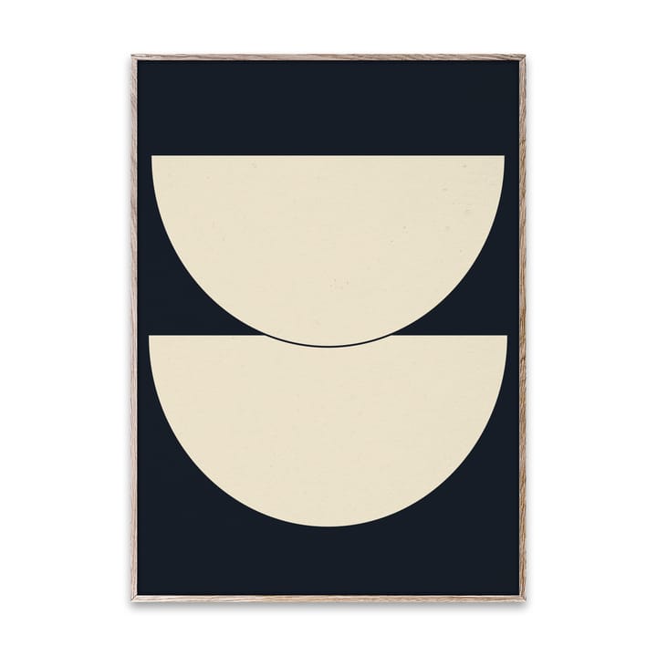 Half Circles I poster blue - 50x70 cm - Paper Collective