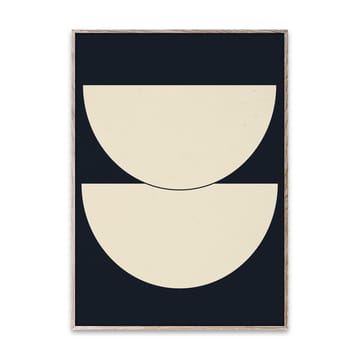 Half Circles I poster blue - 50x70 cm - Paper Collective