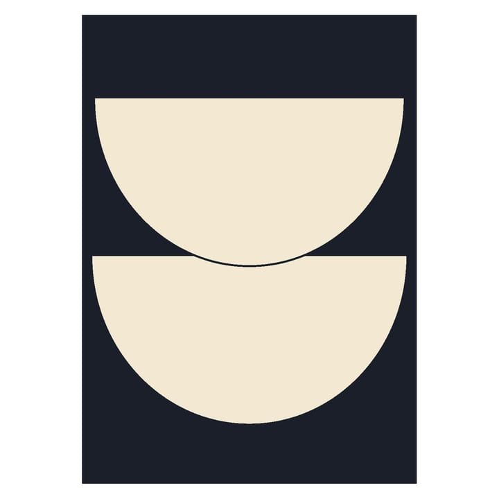 Half Circles I poster blue, 50x70 cm Paper Collective