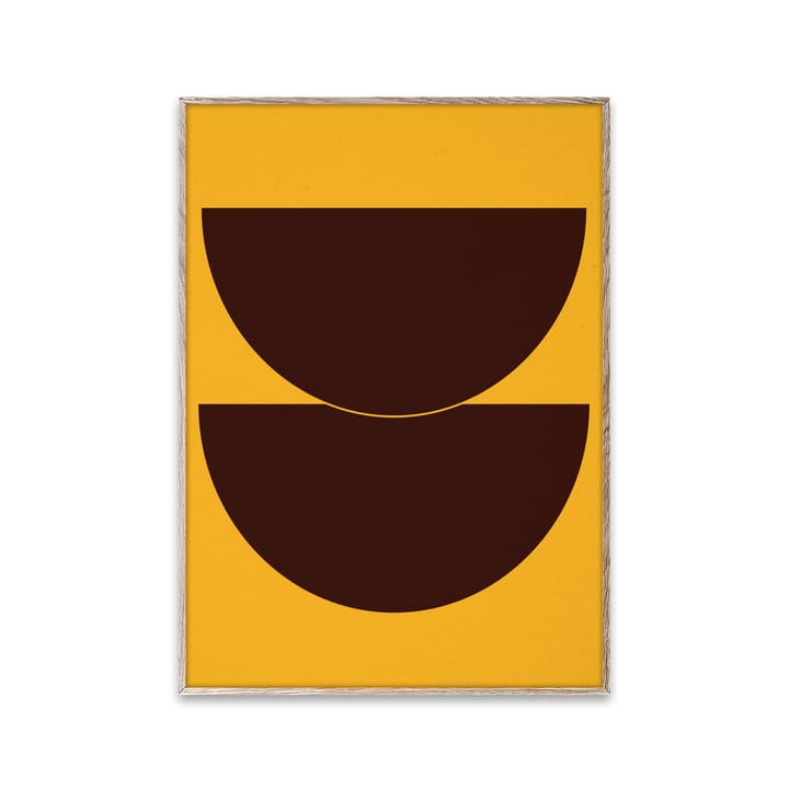 Half Circles II poster yellow, 30x40 cm Paper Collective