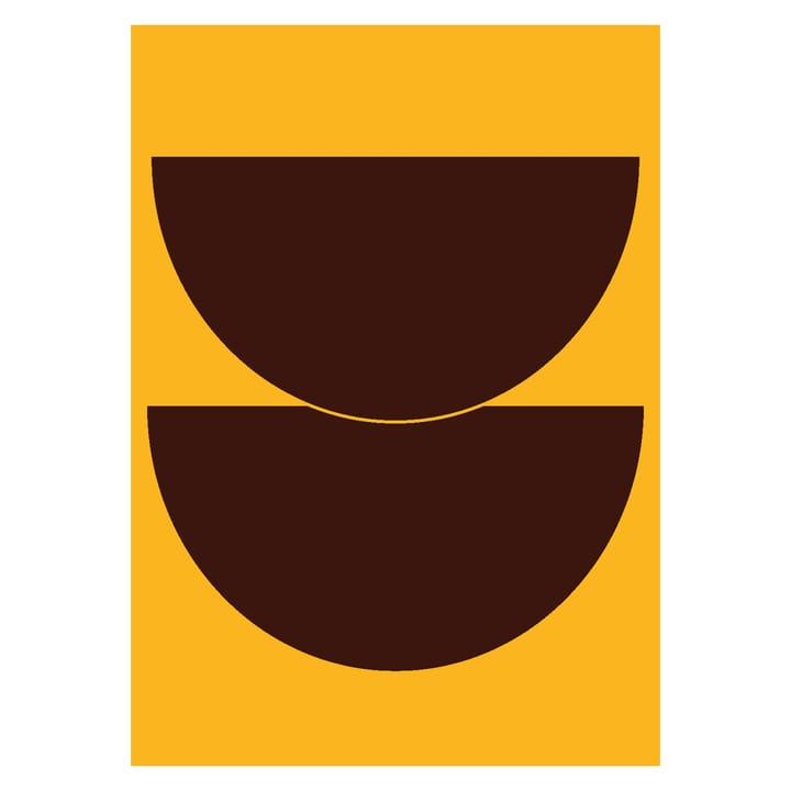 Half Circles II poster yellow, 30x40 cm Paper Collective