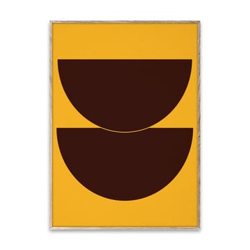Half Circles II poster yellow - 50x70 cm - Paper Collective