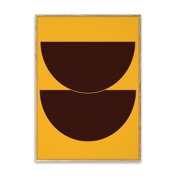 Half Circles II poster yellow, 50x70 cm Paper Collective