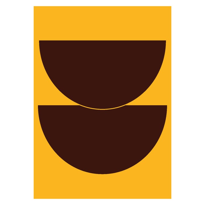 Half Circles II poster yellow, 50x70 cm Paper Collective