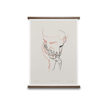 I Think Not 02 (red) poster - 30x40 cm - Paper Collective