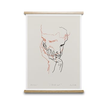 I Think Not 02 (red) poster - 50x70 cm - Paper Collective