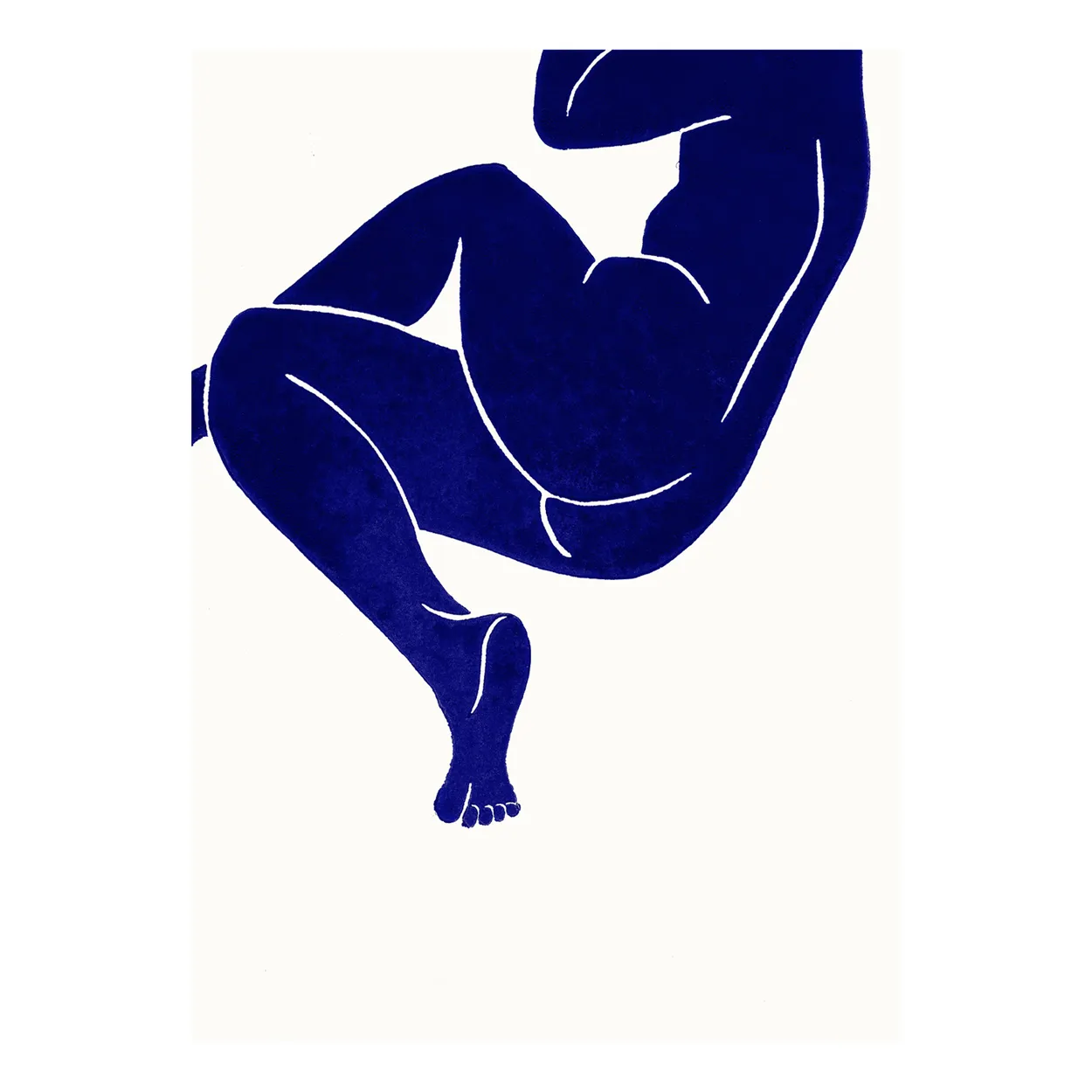 Paper Collective Linocut III poster 50x70 cm | Scandinavian Design | Posters | Blue