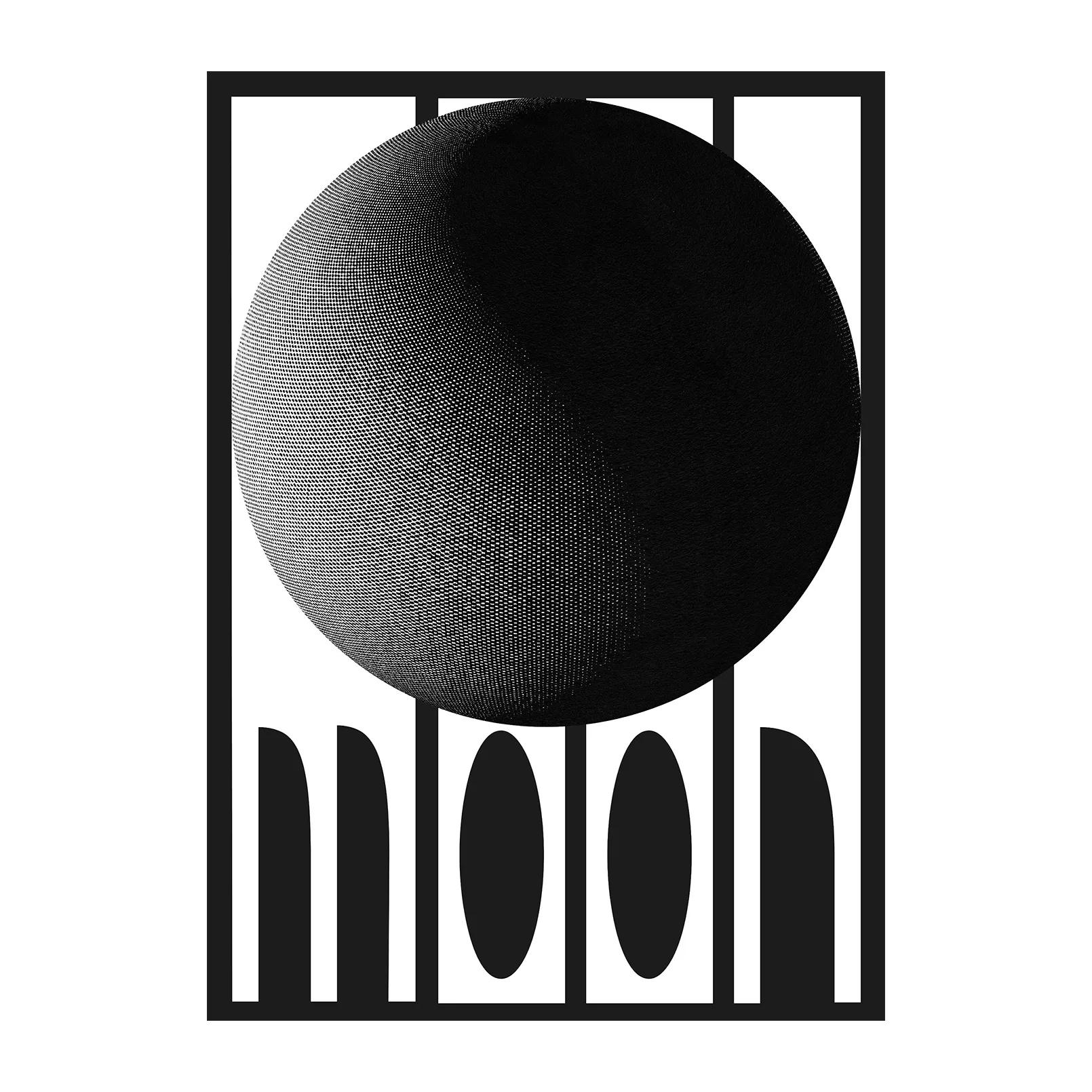 Moon poster, 30x40 cm Paper Collective