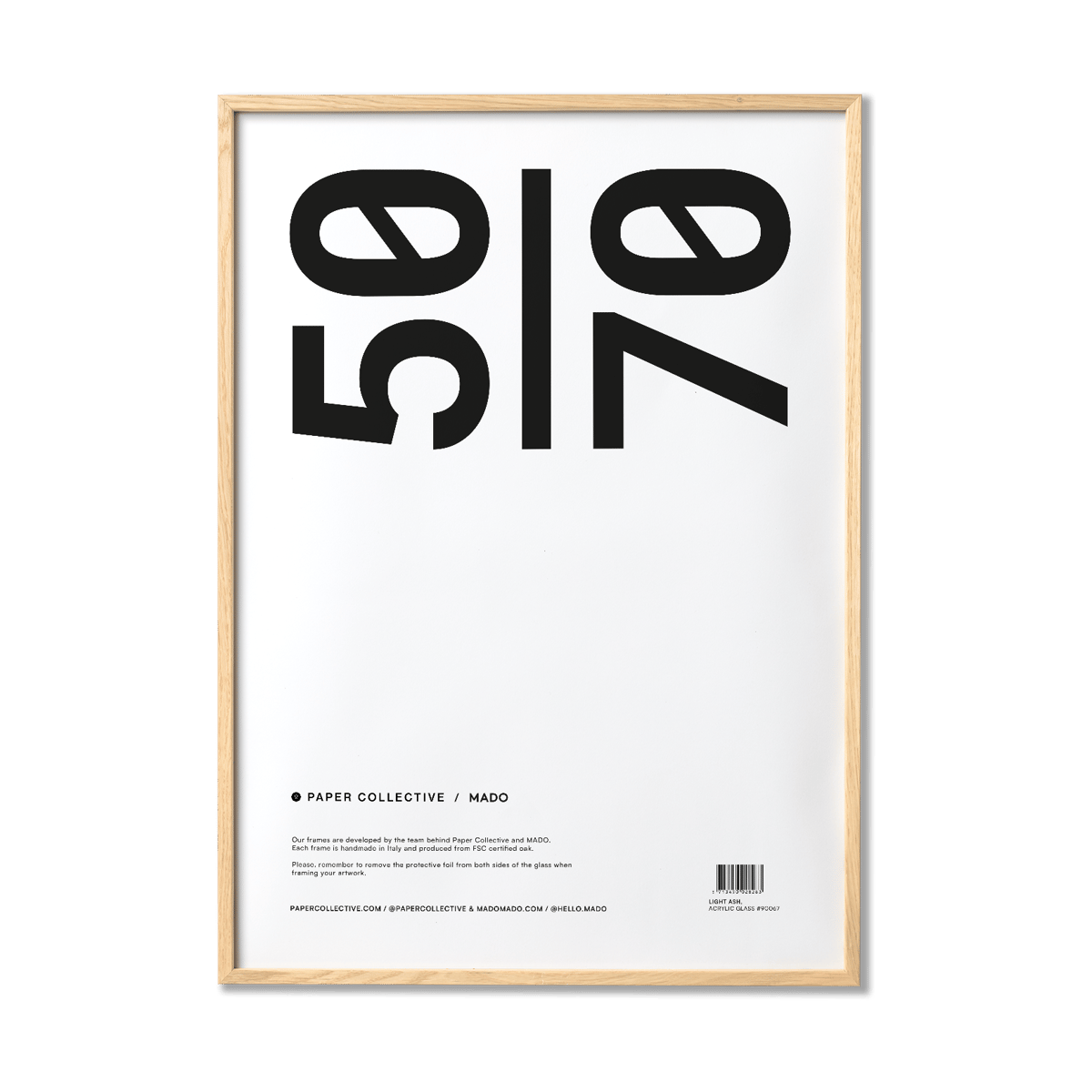 Paper Collective Paper Collective frame plexiglass-ash 50x70 cm