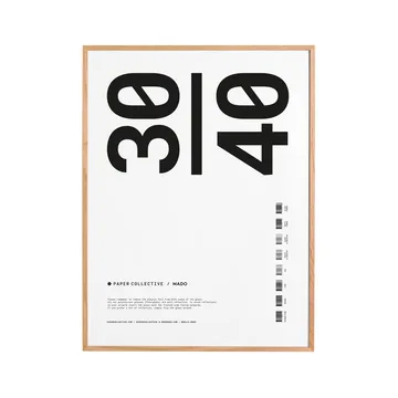 Paper Collective frame plexiglass-oak - 30x40 cm - Paper Collective
