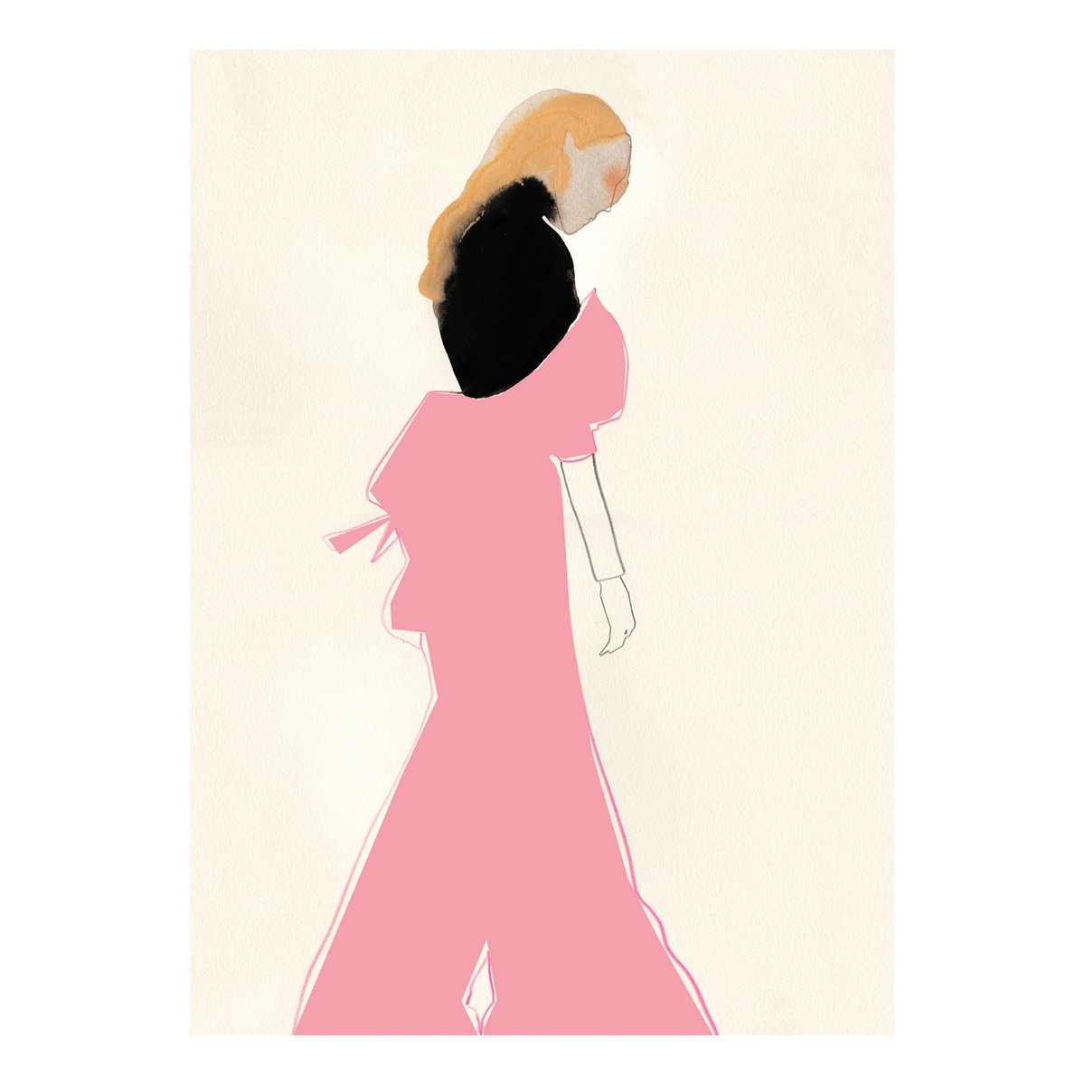 Paper Collective Pink Dress poster 50x70 cm