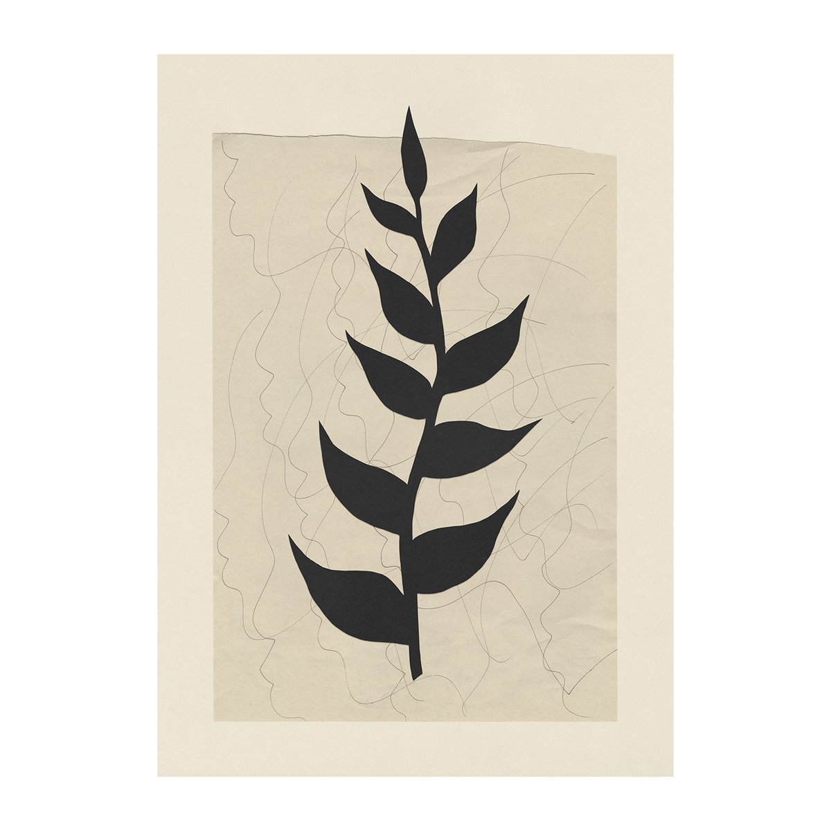 Paper Collective Plant Poem poster 30x40 cm | Scandinavian Design | Posters | Blue