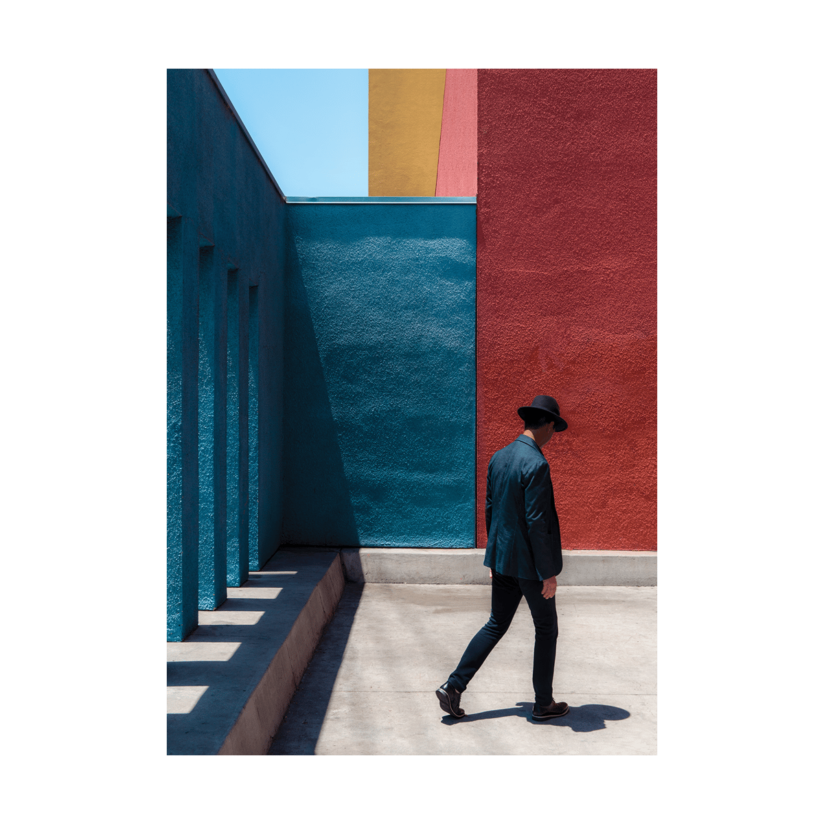 Paper Collective Primary Spaces poster 50x70 cm | Scandinavian Design | Posters | Blue