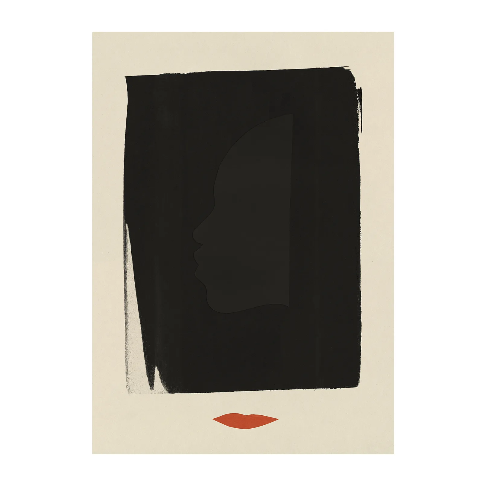 Red Lips poster, 50x70 cm Paper Collective
