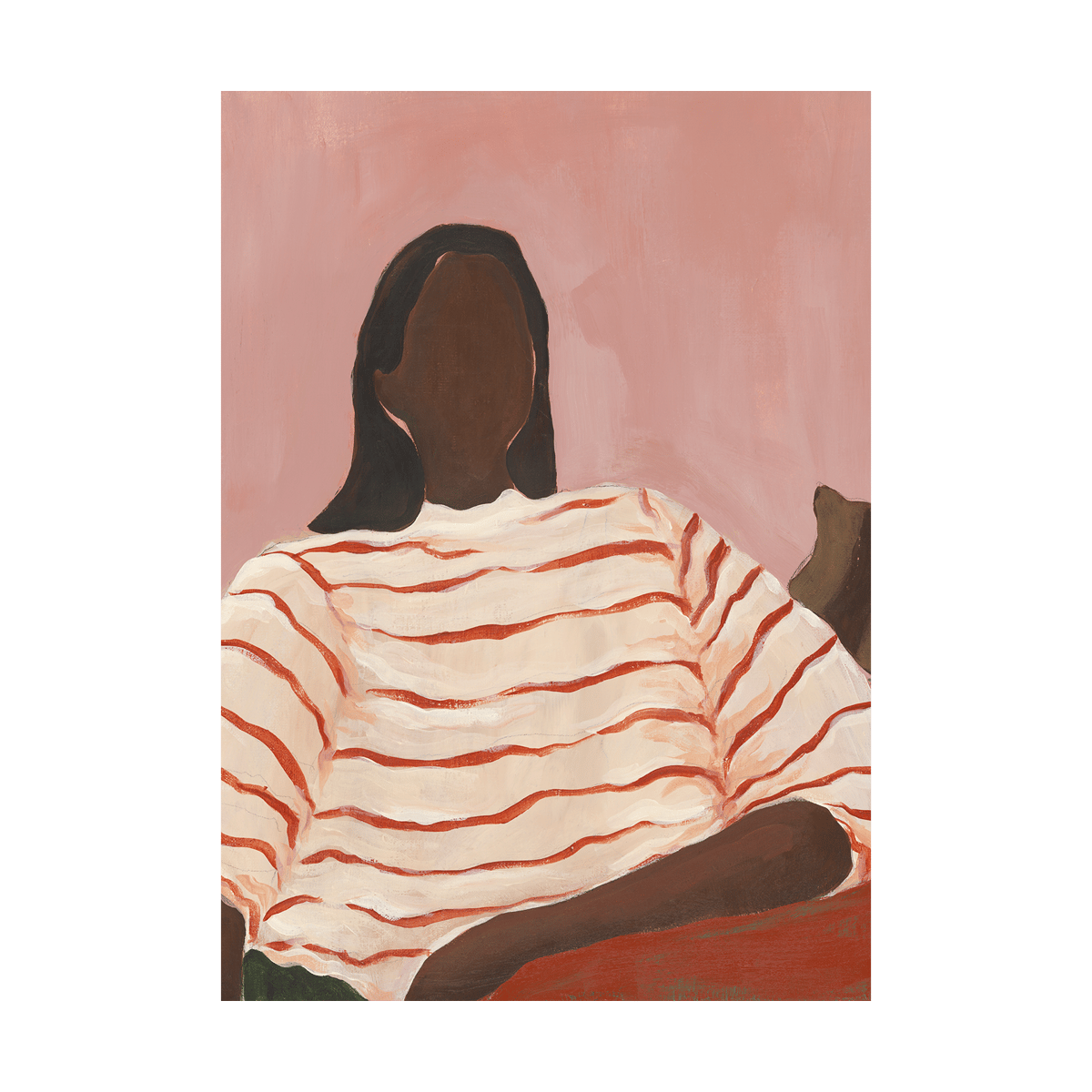 Paper Collective Red Stripes poster 50x70 cm | Scandinavian Design | Posters | Red