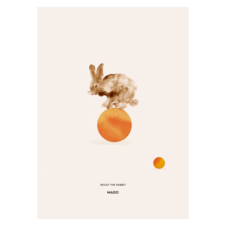 Rocky the Rabbit poster, 50x70 cm Paper Collective