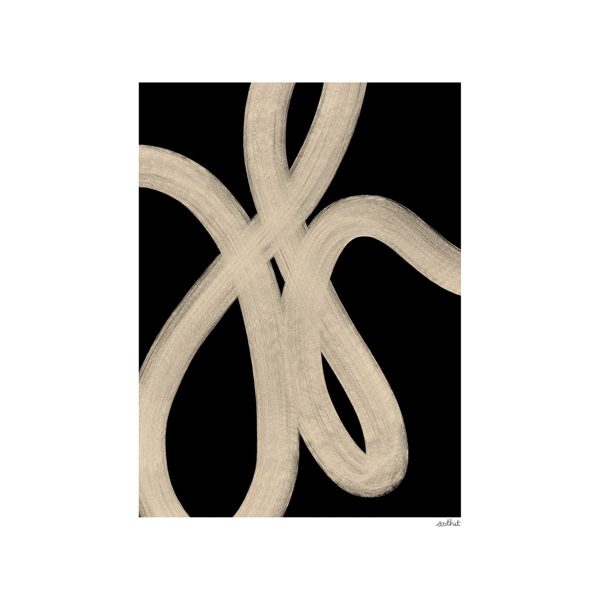 Paper Collective Sand Lines poster 30x40 cm | Scandinavian Design | Posters | Beige