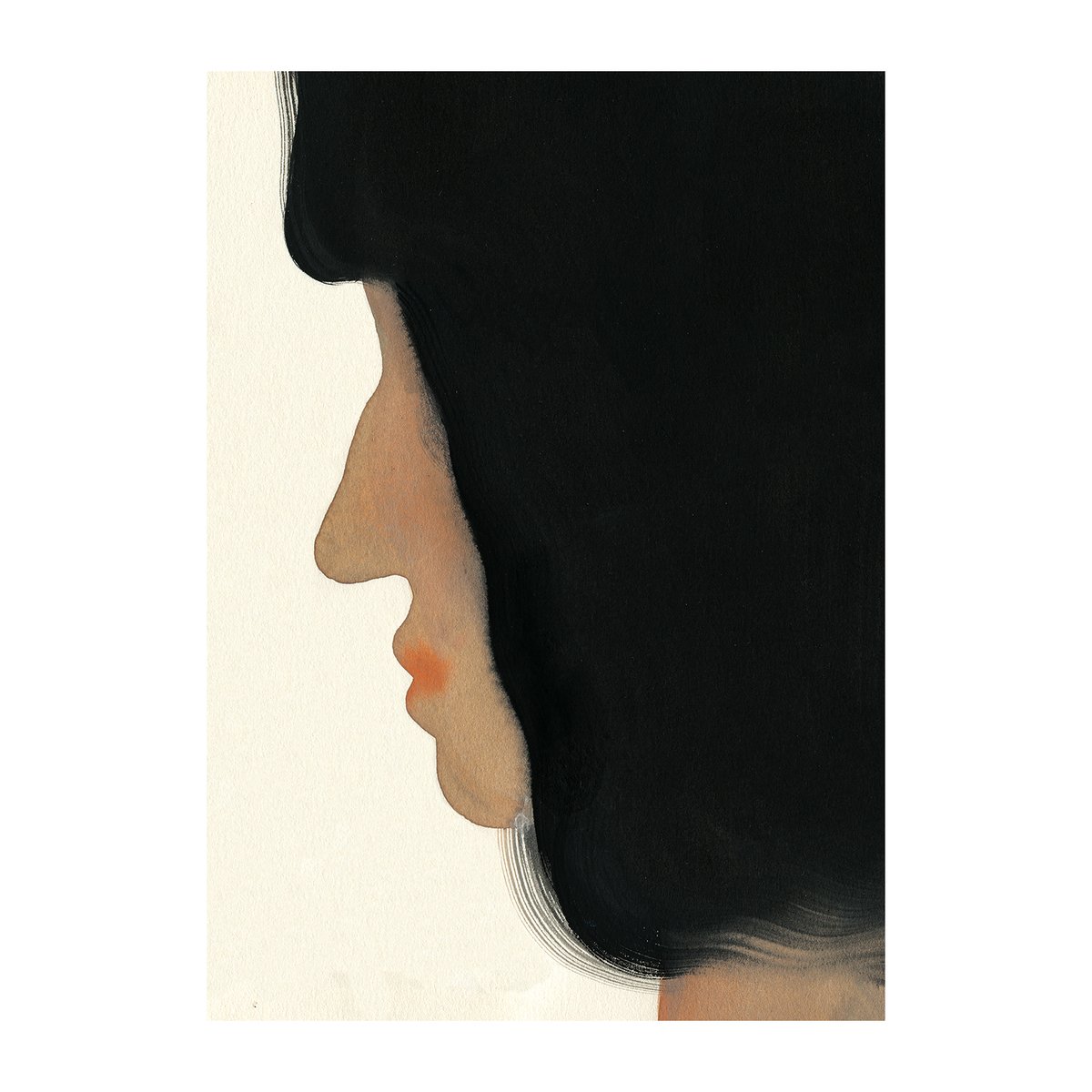 Paper Collective The Black Hair poster 50x70 cm | Scandinavian Design | Posters | Black