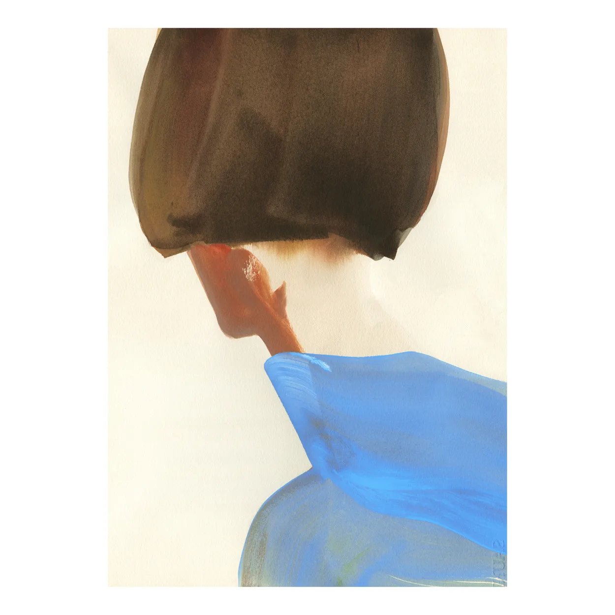 Paper Collective The Blue Cape poster 30x40 cm | Scandinavian Design | Posters | Beige