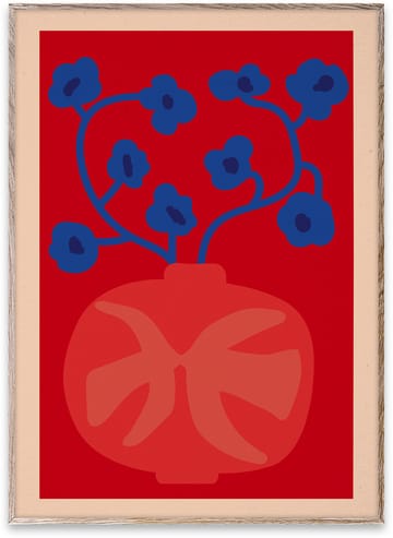 The Red Vase poster - 70x100 cm - Paper Collective