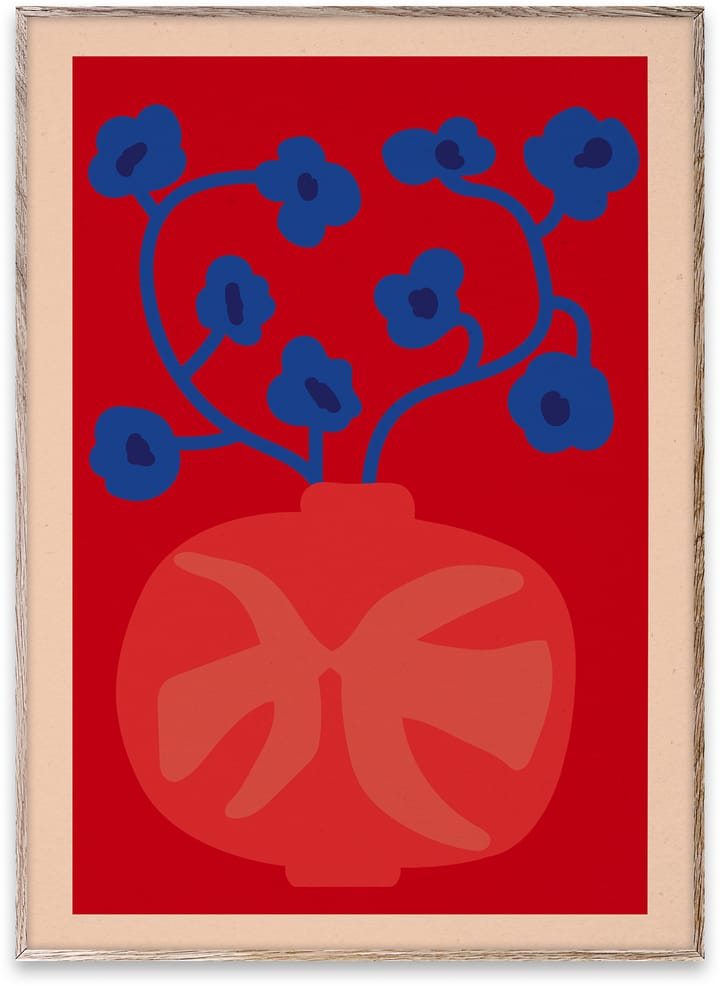 The Red Vase poster - 70x100 cm - Paper Collective