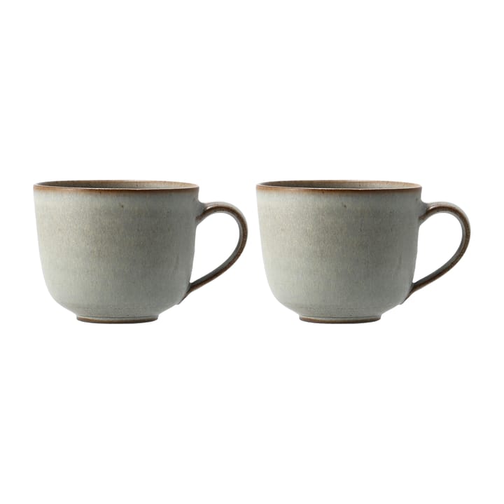 Lantliv cafe mug 2-pack - grey - Paradisverkstaden