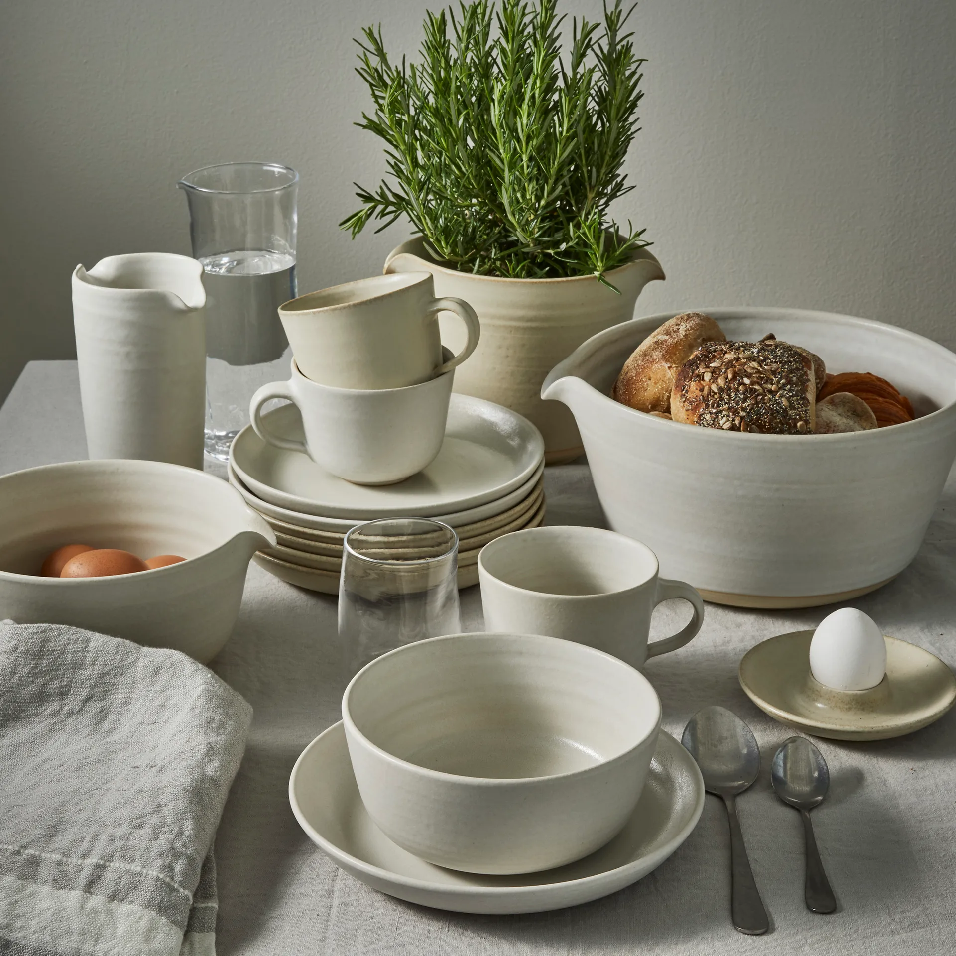 Lantliv kärl mixing bowl 2 L, oat Paradisverkstaden