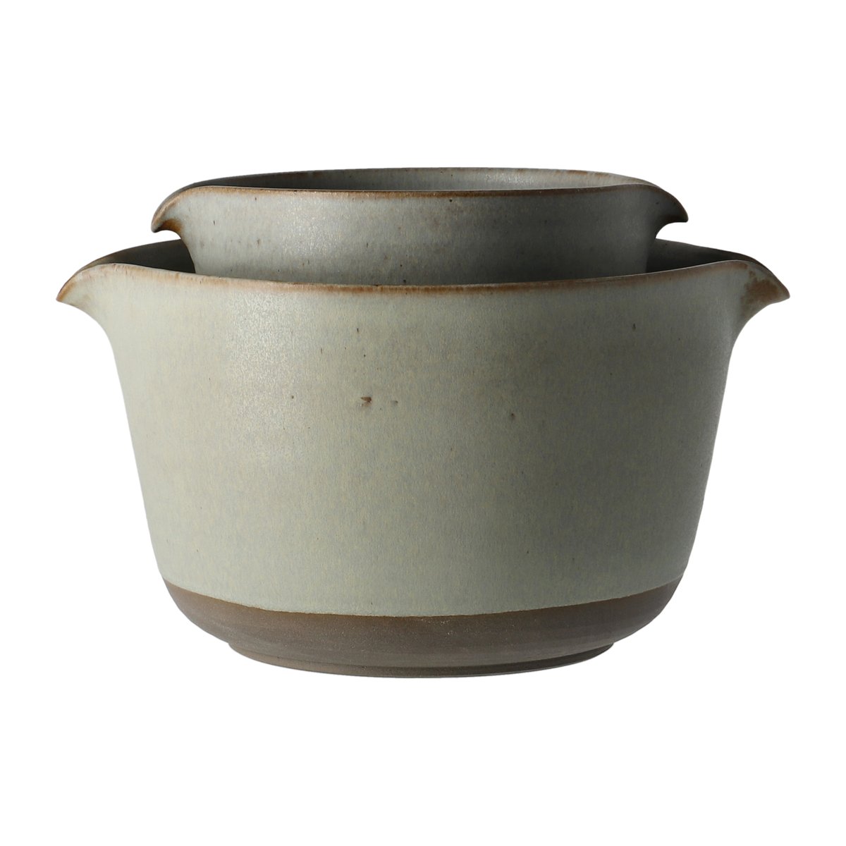 Paradisverkstaden Lantliv Spillkum grey 2 pieces | Scandinavian Design | Mixing bowls | Grey