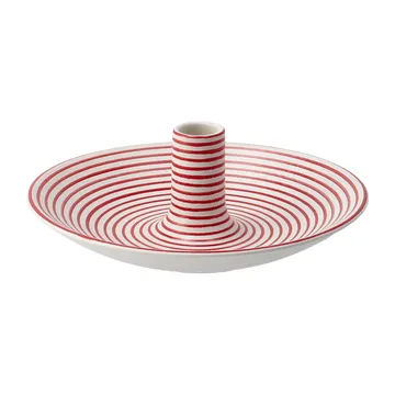 Linje candleholder small - red - Paradisverkstaden