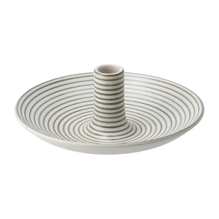 Linje candleholder small - White-hemp - Paradisverkstaden