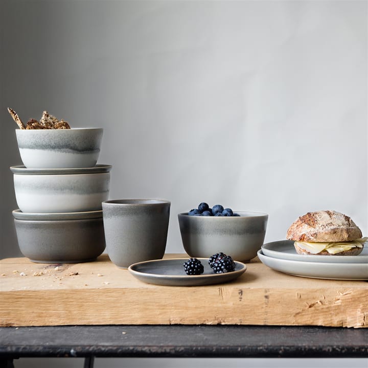 Morgon grey bowl large, lime stone Paradisverkstaden