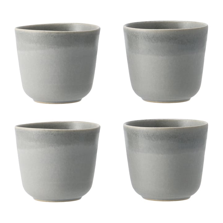 Morgon grey cup 4-pack - grey - Paradisverkstaden