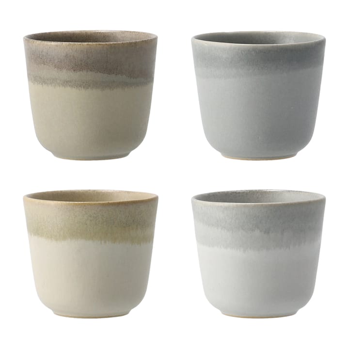 Morgon grey cup 4-pack - Mix nature - Paradisverkstaden