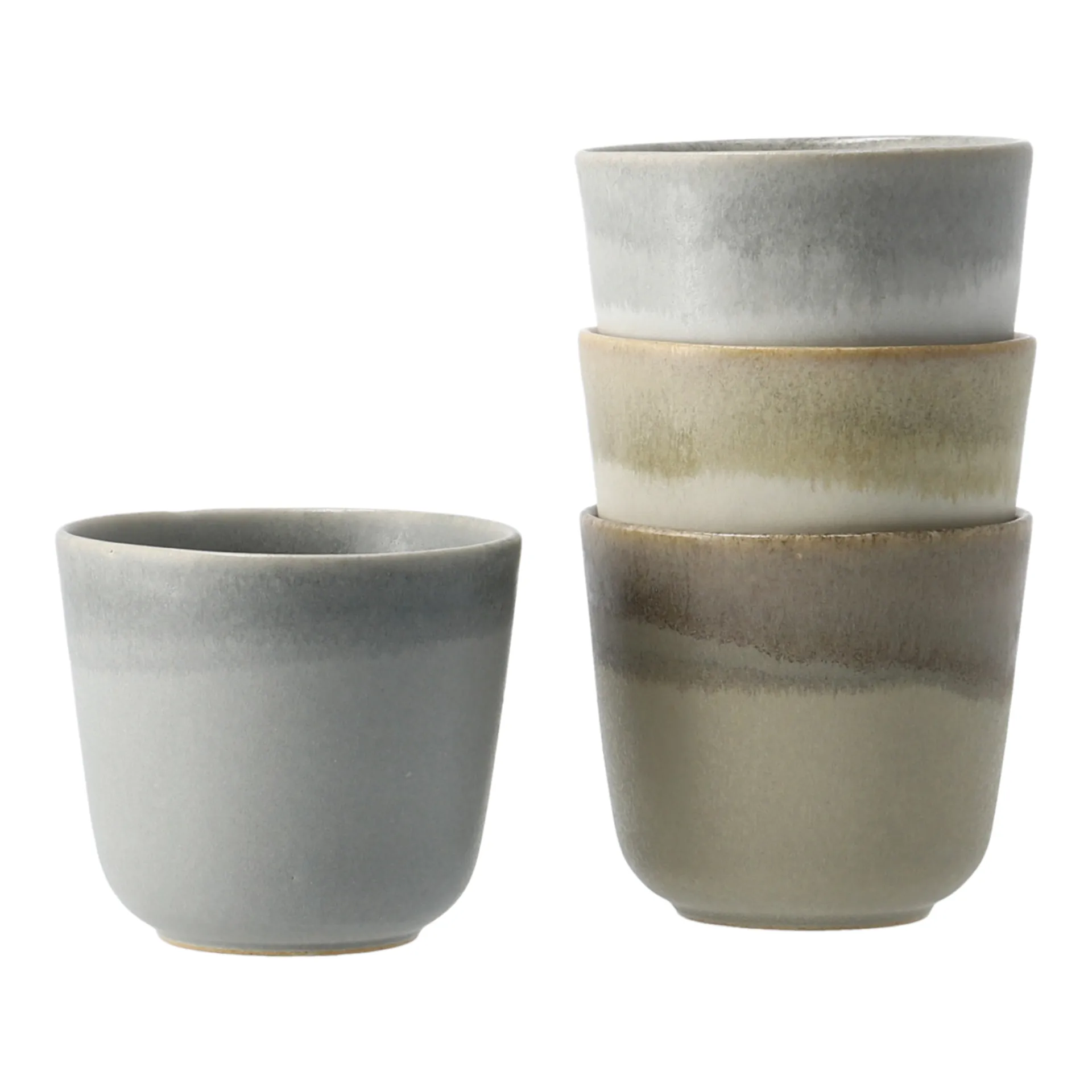 Morgon grey cup 4-pack, Mix nature Paradisverkstaden