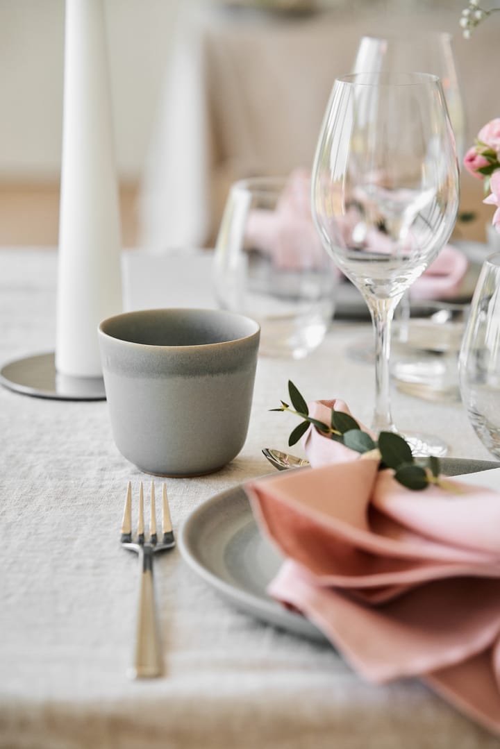 Morgon grey plate Ø24 cm 4-pack, grey Paradisverkstaden